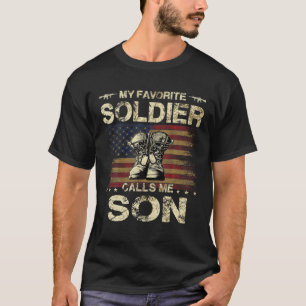 My Favourite Solider Calls Me Son Proud Army Son T-Shirt