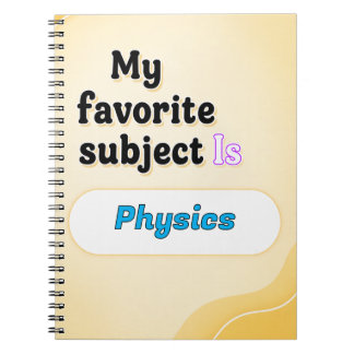 My Favourite Subject Is [Subject] -custome noteboo Notebook
