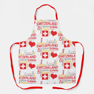 My Favourite Swiss Things Funny Apron