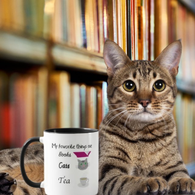 My favourite things are Books, Cats and Tea Mug (Creator Uploaded)