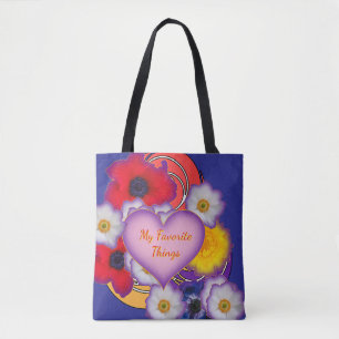 My Favourite Things Blue Floral Tote Bag