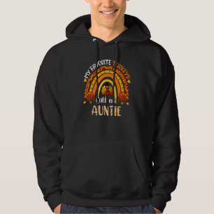 My Favourite Turkeys Call Me Auntie Thanksgiving Hoodie