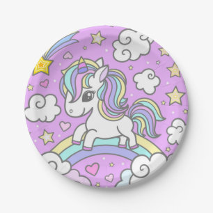 My Favourite Unicorn Paper Plate