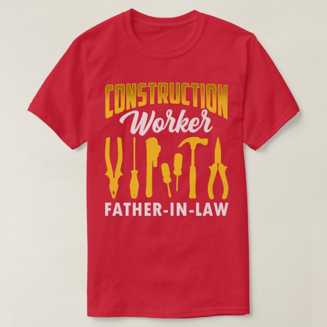 My Favourite Veteran Is My FatherInLaw Constructio T-Shirt (Design Front)