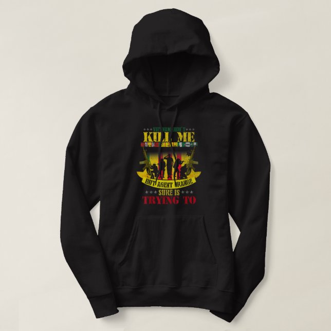 My Favourite Veteran Is My Papaw - Flag Father Vet Hoodie (Design Front)