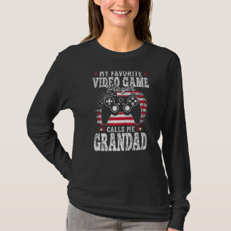 My Favourite Video Game Player Calls Me Grandad Fa T-Shirt
