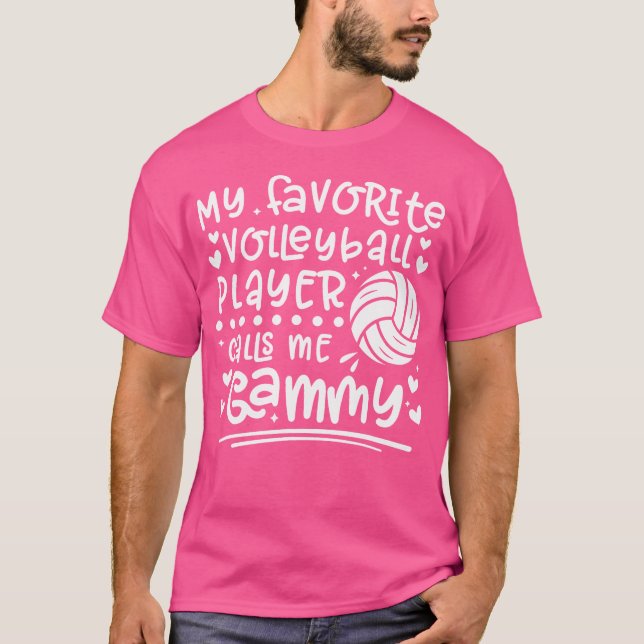 My Favourite Volleyball Player Gammy Volleyball Ga T-Shirt (Front)
