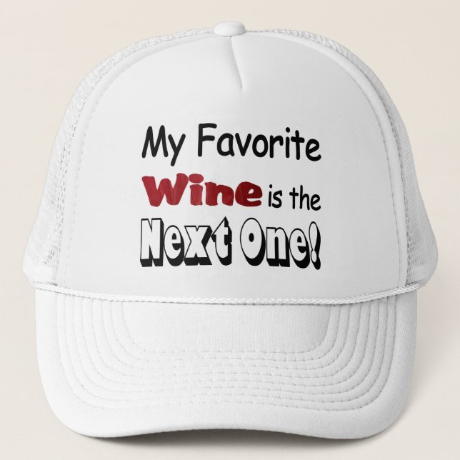 My Favourite Wine Trucker Hat (Front)