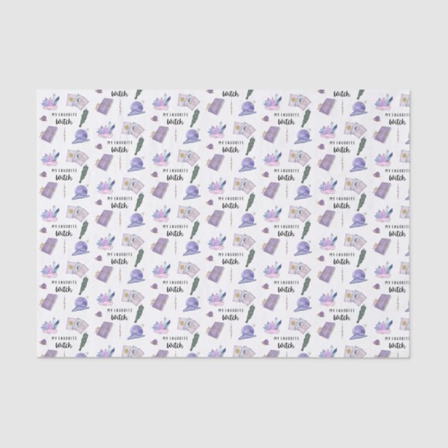 My Favourite Witch Tissue Paper  (Front)