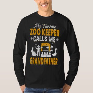 My Favourite Zoo Keeper Calls Me Grandfather Anima T-Shirt