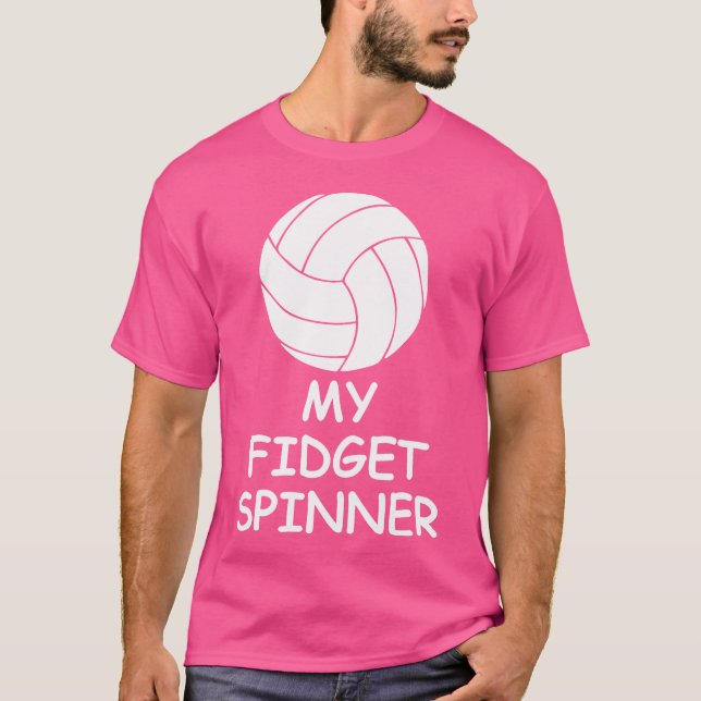 My Fidget Spinner Volleyball Lover T-Shirt (Front)