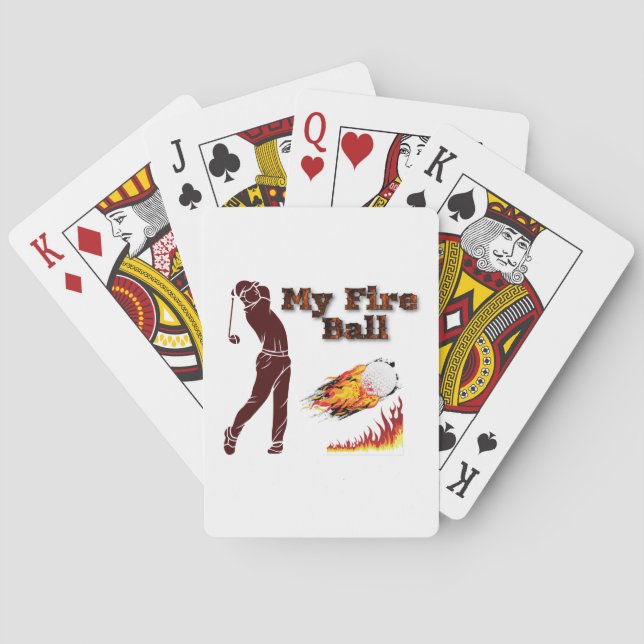 My Fire Ball – Unleash the Power of Golf! Playing Cards (Back)