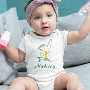 My First 1st Easter Cute personalised Baby Bodysuit