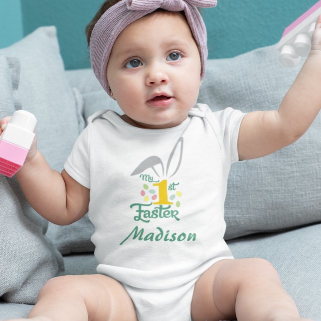 My First 1st Easter Cute personalised  Baby Bodysuit (Creator Uploaded)