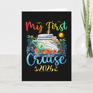 My First 2026 Cruise Trip Kids Vacation Matching F Card