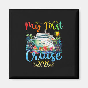 My First 2026 Cruise Trip Kids Vacation Matching F Magnet