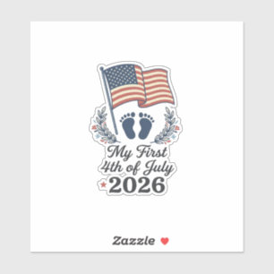 My First 4th of July 2026 Baby Vintage Patriotic S