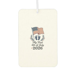 My First 4th of July 2026 Baby Vintage Patriotic S Car Air Freshener