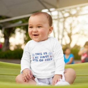 My First 4th of July Independence Day Fireworks Baby T-Shirt
