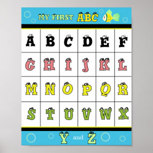 My First ABC Golden fish Poster