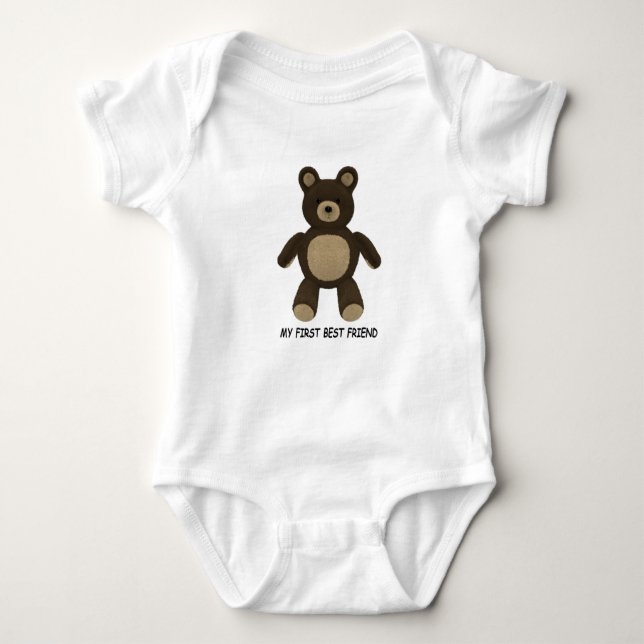 MY FIRST BEST FRIEND BABY BODYSUIT (Front)
