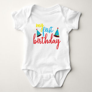 My First Birthday // Cute Baby Bodysuit