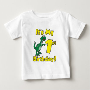 My First Birthday Dinosaur Baby T-Shirt