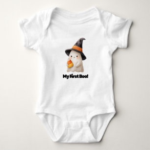 My First Boo! – Cute Ghost Halloween Bodysuit for 