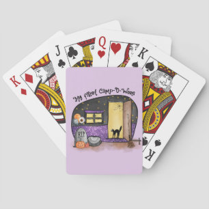 My First Camp-O-Ween – Spooky Black Cat Playing Cards