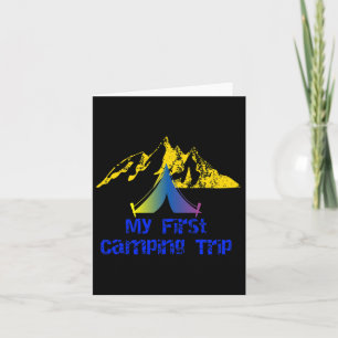 My First Camping Trip Adventure Hiking Camp Tent  Card