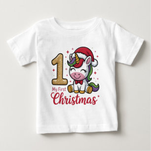 My First Christmas 2025: A Magical Baby Milestone T-Shirt