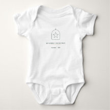My First Christmas 2026 Baby Name Bodysuit