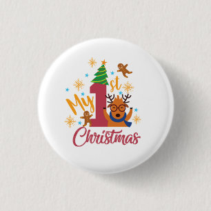 My first Christmas 3 Cm Round Badge