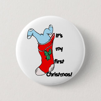My First Christmas 6 Cm Round Badge