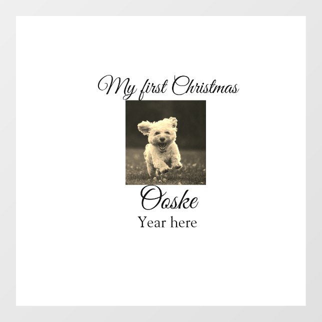 My first Christmas add pet name date year photo  (Sheet)
