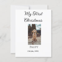 My first Christmas add pet name dog cat year photo