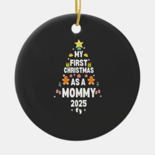 My First Christmas as a Mummy 2025 Xmas Ceramic Tree Decoration