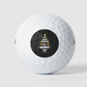 My First Christmas as a Mummy 2025 Xmas  Golf Balls