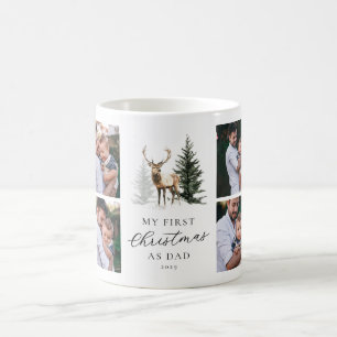 My First Christmas as Dad Personalised Photo Coffee Mug