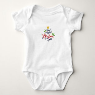 My First Christmas Baby Bodysuit