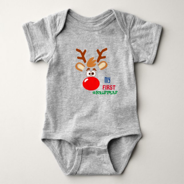 My first Christmas Baby Bodysuit  (Front)