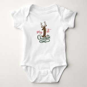 My First Christmas Baby Bodysuit