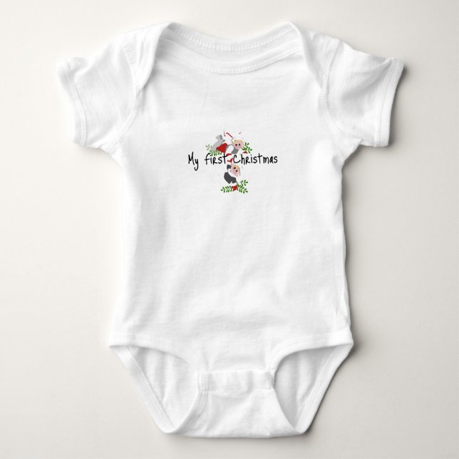 My First Christmas -  Baby Bodysuit (Front)