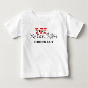 My first Christmas Baby Personalised Name T-Shirt