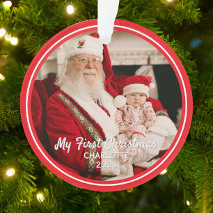 My First Christmas Baby Photo Ornament