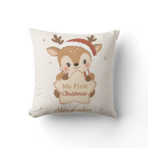 My First Christmas Baby Reindeer Custom