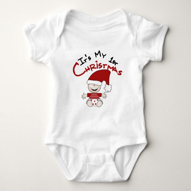My First Christmas Baby Santa Tshirts and Gifts (Front)