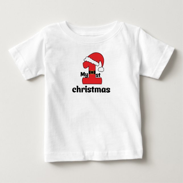 My first Christmas Baby T-S, Baby shower Gift, T-Shirt (Front)