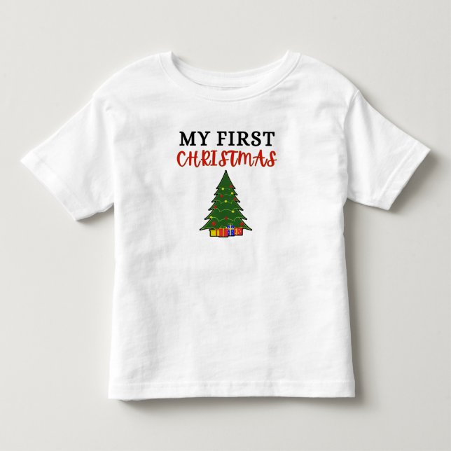 My First Christmas Baby T-Shirt (Front)