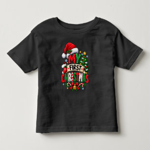 My First Christmas Cute Baby Holiday Toddler T-Shirt